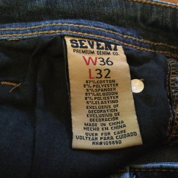 ✔️ Seven7 Jean Co. Jeans Mens size Waist 36 - Picture 6 of 7